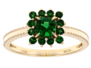 Green Tsavorite 10k Yellow Gold Ring 0.70ctw