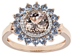 Peach Morganite 10k Rose Gold Ring 1.65ctw