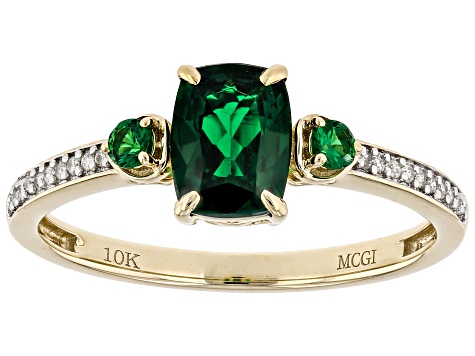 Green Tsavorite 10k Yellow Gold Ring 0.86ctw
