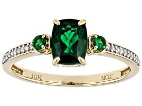 Green Tsavorite 10k Yellow Gold Ring 0.86ctw