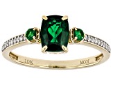 Green Tsavorite 10k Yellow Gold Ring 0.86ctw