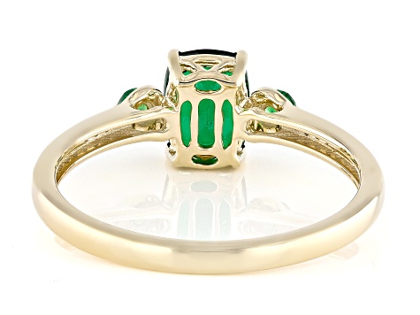Green Tsavorite 10k Yellow Gold Ring 0.86ctw
