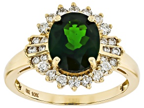 Chrome Diopside 10k Yellow Gold Ring 2.52ctw