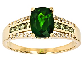Chrome Diopside 10k Yellow Gold Ring 1.63ctw