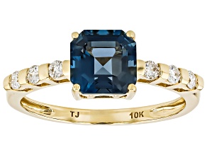 London Blue Topaz 10K Yellow Gold Ring 1.94ctw