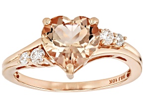 Peach Morganite 10K Rose Gold Ring 2.19ctw