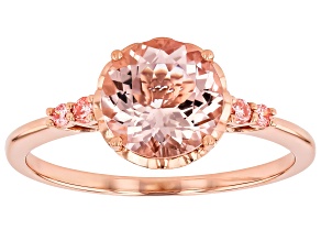 Morganite 10k Rose Gold Ring 1.73ctw