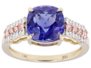 Tanzanite 14K Yellow Gold Ring 3.27ctw