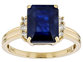 Mahaleo(R)Sapphire 10k Yellow Gold Ring 3.46ctw