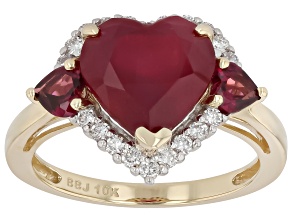 Mahaleo® Ruby 10k Yellow Gold Ring 4.72ctw