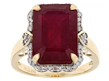 Picture of Mahaleo(R)Ruby 10k Yellow Gold Ring 8.52ctw