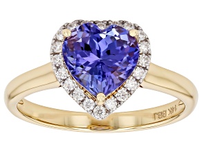 Blue Tanzanite 14K Yellow Gold Ring 2.47ctw