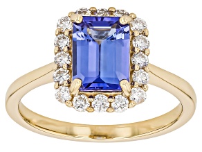 Blue Tanzanite 10K Yellow Gold Ring 1.79ctw