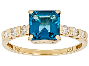 London Blue Topaz 10K Yellow Gold Ring 1.94Ctw
