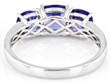 Tanzanite With White Diamond 18k White Gold Halo Ring 2.35ctw