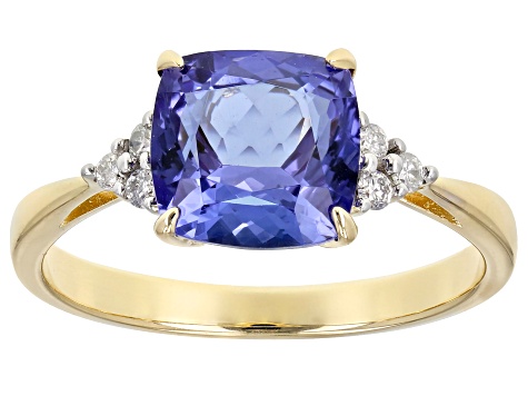 Blue Tanzanite 14k Yellow Gold Ring 2.18ctw - CGW1447 | JTV.com