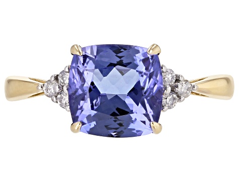 Blue Tanzanite 14k Yellow Gold Ring 2.18ctw