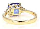 Blue Tanzanite 14k Yellow Gold Ring 2.18ctw