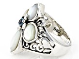 White Mother-Of-Pearl Sterling Silver Ring