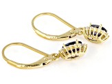 Iolite 18k Yellow Gold Over Sterling Silver Dangle Earrings 0.88ctw