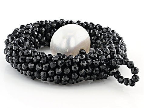 Black Spinel and Cultured Freshwater 