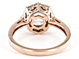 Peach Morganite 10k Rose Gold Ring 1.61ctw