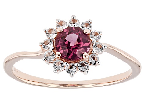 Pink Garnet 10k Rose Gold Ring 0.79ctw