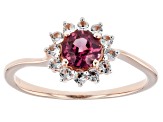 Pink Garnet 10k Rose Gold Ring 0.79ctw