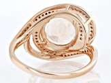 Peach Cor-de-Rosa Morganite 10k Rose Gold Ring 3.27ctw