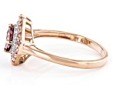 Color Shift Garnet 10k Rose Gold Ring 0.81ctw