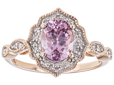 Color Shift Garnet 10k Rose Gold Ring 1.35ctw