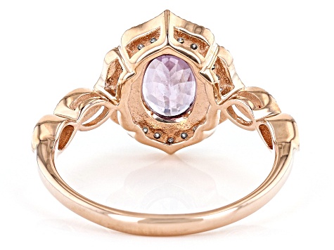 Color Shift Garnet 10k Rose Gold Ring 1.35ctw