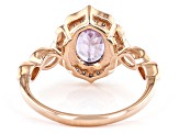 Color Shift Garnet 10k Rose Gold Ring 1.35ctw