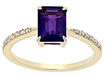 Picture of Purple Amethyst 10k Yellow Gold Ring 1.42ctw