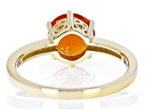 Mexican Fire Opal 10k Yellow Gold Ring 1.03ctw