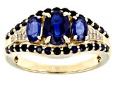 Blue Kyanite 10k Yellow Gold Ring 2.03ctw