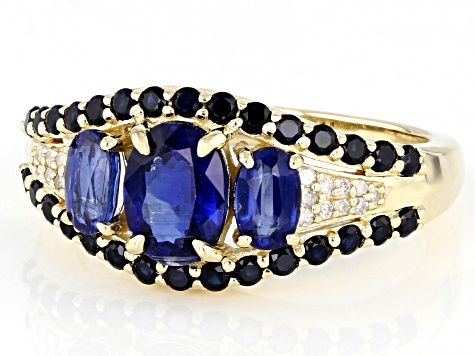 Blue Kyanite 10k Yellow Gold Ring 2.03ctw