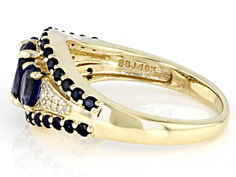 Blue Kyanite 10k Yellow Gold Ring 2.03ctw