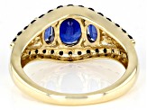 Blue Kyanite 10k Yellow Gold Ring 2.03ctw