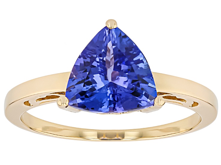 Blue Tanzanite 14k Yellow Gold Ring 2.21ct