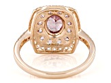 Pink Color Shift Garnet 10k Rose Gold Ring 1.94ctw