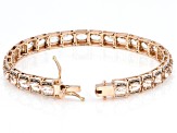 Peach Morganite 10k Rose Gold Bracelet 9.32ctw