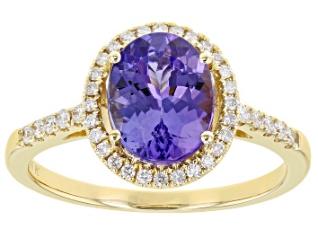 Picture of Blue Tanzanite 14k Yellow Gold Ring 1.90ctw