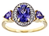 Blue Tanzanite 14k Yellow Gold Ring 1.54ctw