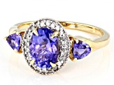 Blue Tanzanite 14k Yellow Gold Ring 1.54ctw