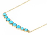 Blue Sleeping Beauty Turquoise 14k Yellow Gold 18" Necklace