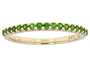 Chrome Diopside 14k Yellow Gold Ring 0.29ctw