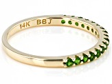 Chrome Diopside 14k Yellow Gold Ring 0.29ctw