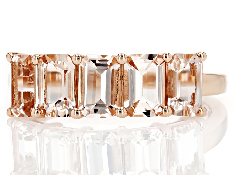 Morganite 10k Rose Gold Ring 1.91ctw