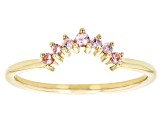 Pink Spinel 10k Yellow Gold Ring 0.14ctw